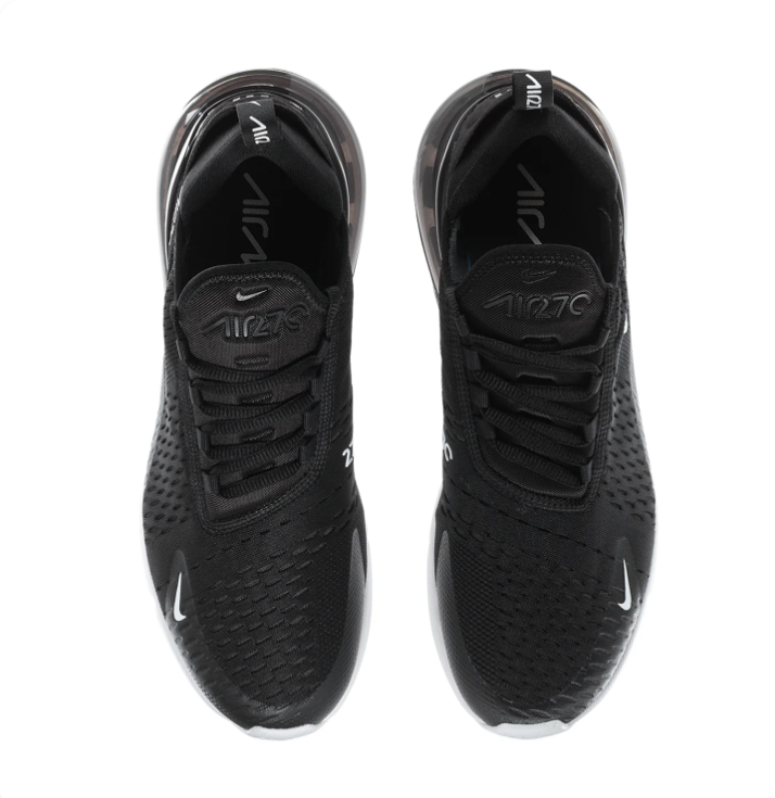 Nike Air Max 270 Black & White Mesh Sneakers