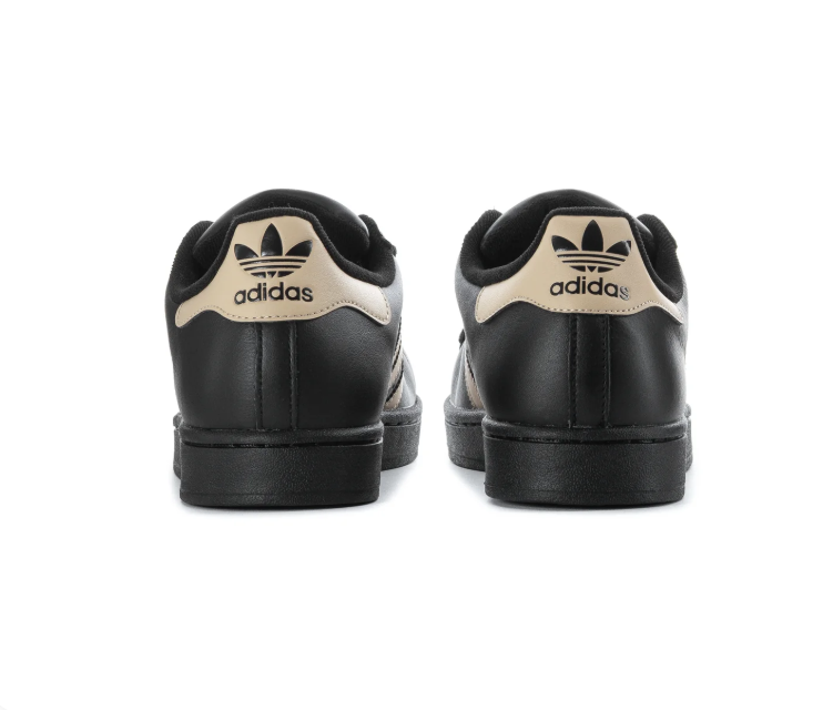 Adidas Superstar Black & Cream Shell-Toe Sneakers