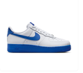 Nike Air Force 1 White & Royal Blue Low-Top Sneakers