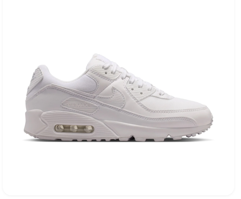 Nike Air Max 90 All-White Sneakers