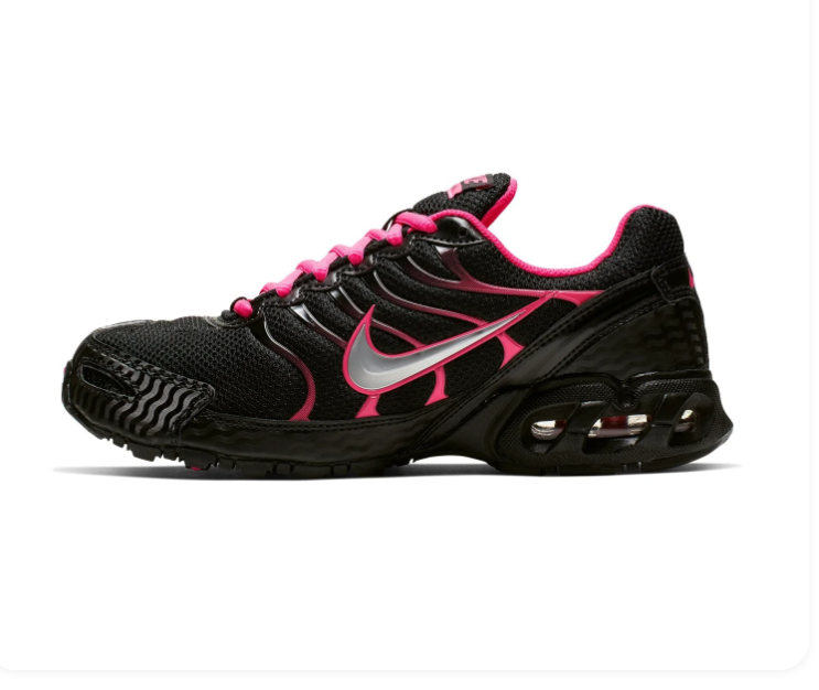 Nike Air Max Torch 4 Black & Hot Pink Mesh Sneakers