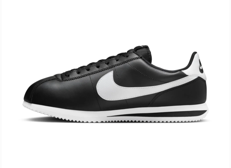 Nike Cortez Black & White Low-Top Sneakers