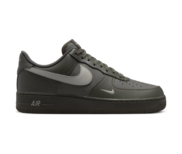 Nike Air Force 1 Dark Olive & Grey Low-Top Sneakers