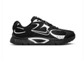 Nike Black Mesh Sneakers with Silver Accents & Chunky Sole