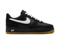 Nike Air Force 1 Black & White Gum-Sole Sneakers