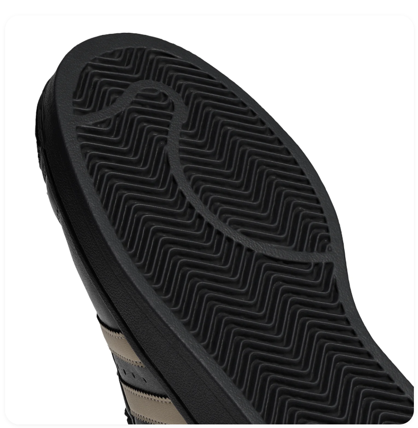 Adidas Superstar Black & Cream Shell-Toe Sneakers