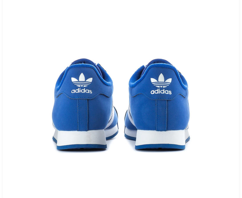 Adidas Samoa Royal Blue & White Low-Top Sneakers