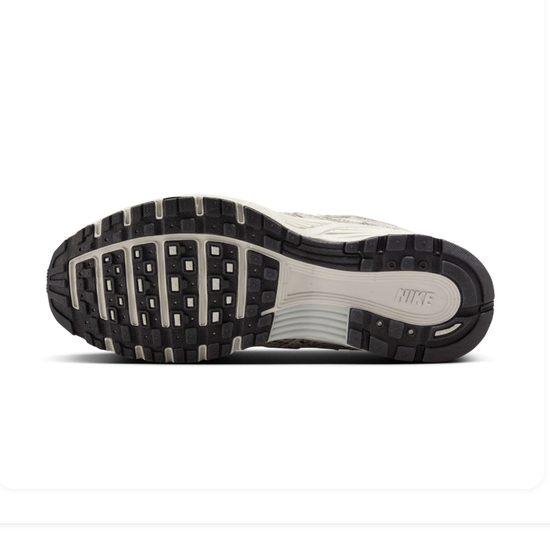 Nike P-6000 Cream & Grey Snakeskin-Print Sneakers