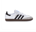 Adidas Samba White & Black Sneakers with Grey T-Toe