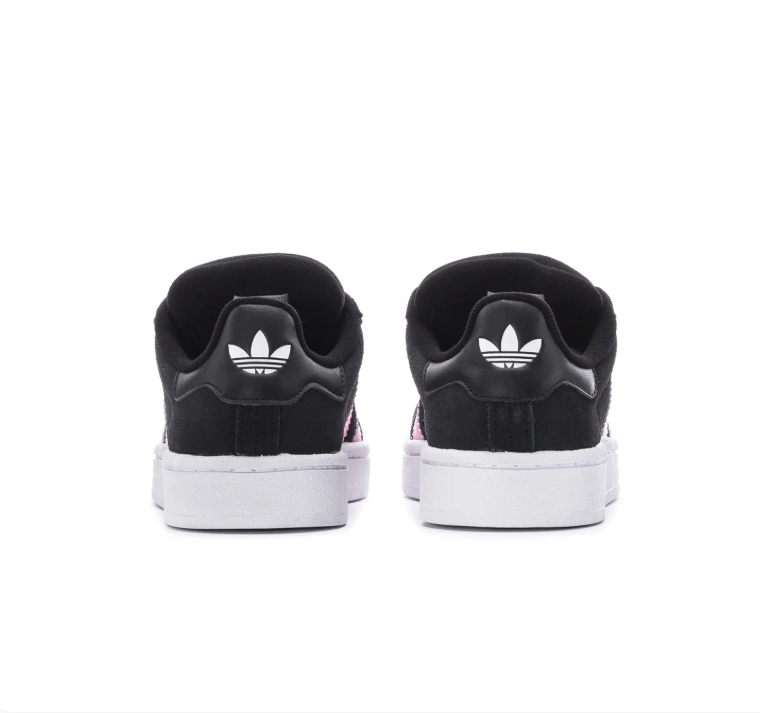 Adidas Campus Black & Pink Sneakers with White Sole