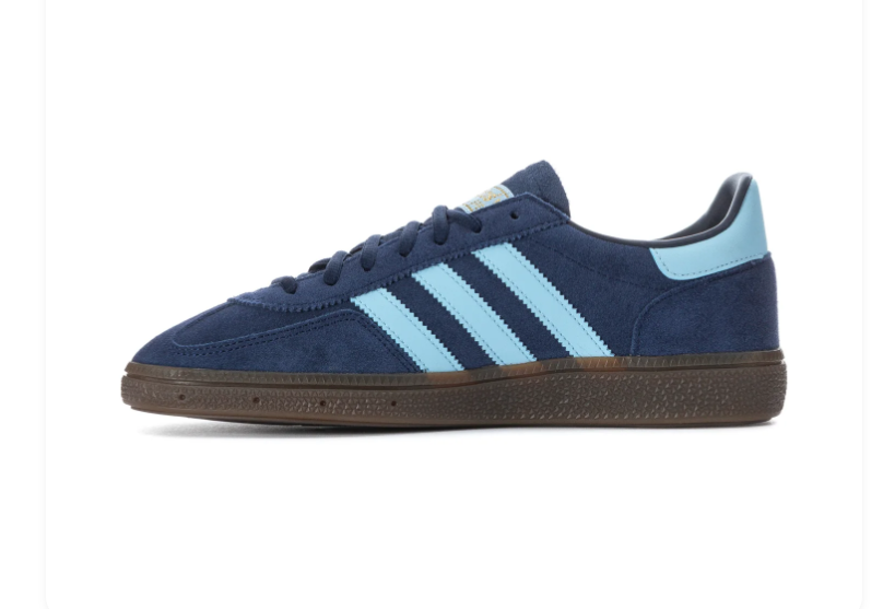 Adidas Handball Spezial Navy & Light Blue Sneakers with Brown Sole