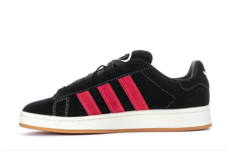 Adidas Campus Black & Pink Gum-Sole Sneakers