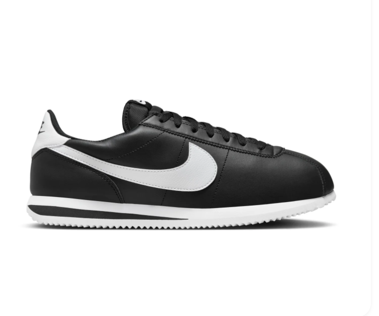 Nike Cortez Black & White Low-Top Sneakers