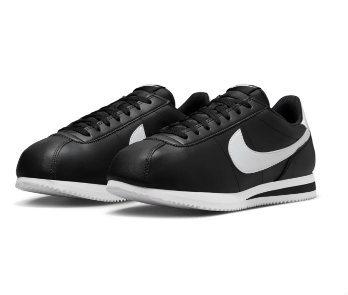 Nike Cortez Black & White Low-Top Sneakers