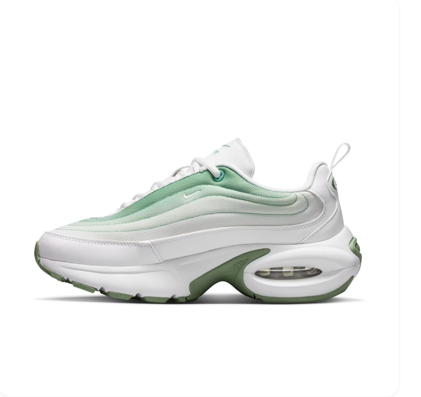 Nike Air Max White & Mint Green Chunky Sneakers