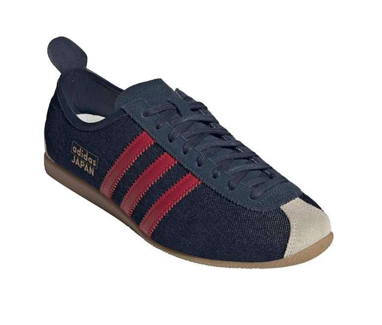 Adidas Japan Navy & Red Low-Profile Gum-Sole Sneakers