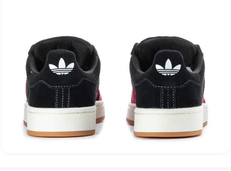 Adidas Campus Black & Pink Gum-Sole Sneakers