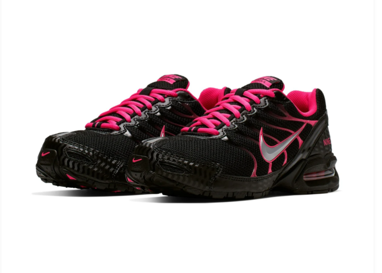 Nike Air Max Torch 4 Black & Hot Pink Mesh Sneakers