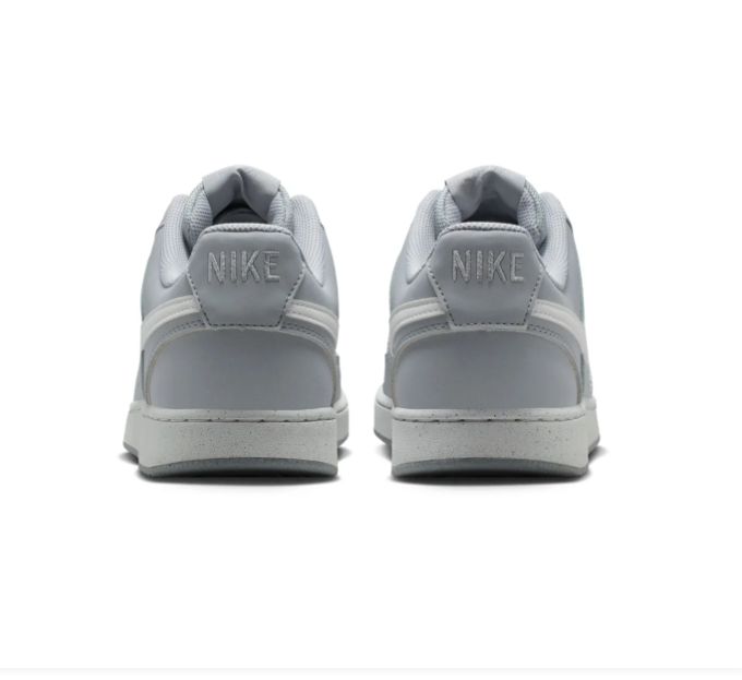 Nike Court Vision Grey & White Low-Top Sneakers