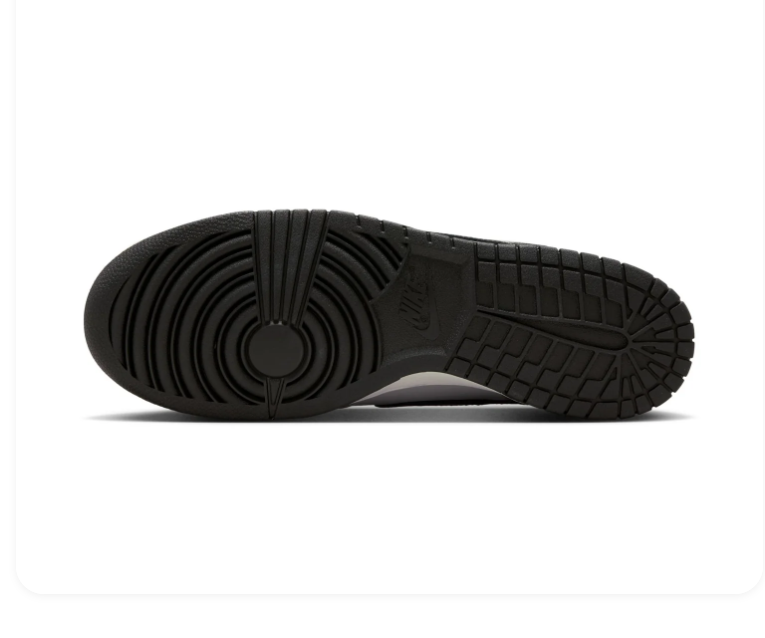 Nike Grey & Black Low-Top Sneakers with Oversized Heel Branding