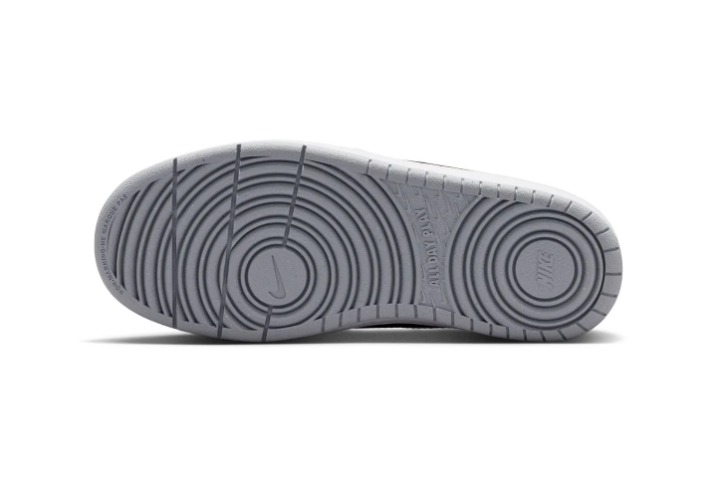 Nike Black & Grey Low-Top Sneakers with Blue-to-Yellow Gradient Swoosh