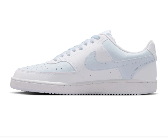 Nike White & Pale Blue Low-Top Sneakers