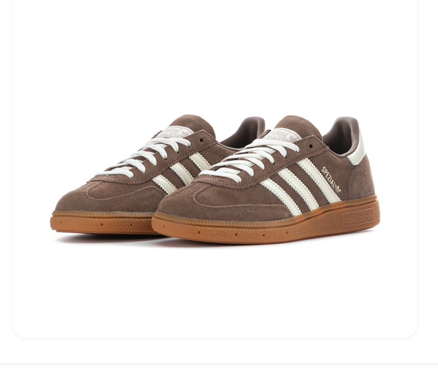 Adidas Handball Spezial Brown & Cream Gum-Sole Sneakers