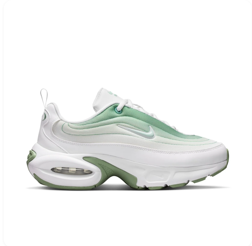 Nike Air Max White & Mint Green Chunky Sneakers