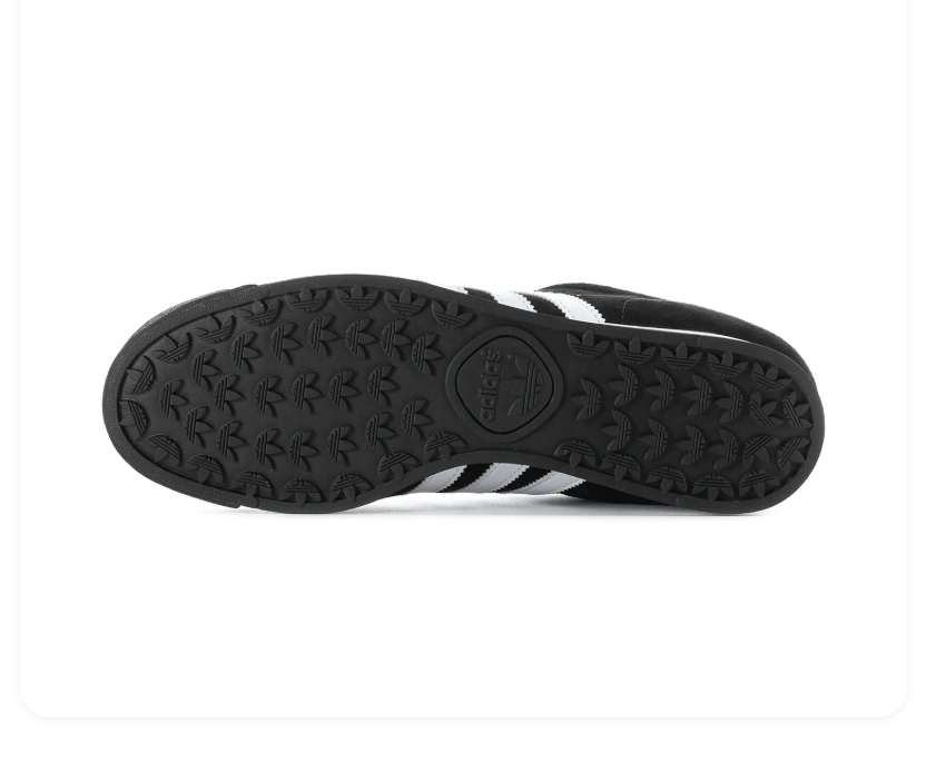 Adidas Samoa Black & White Low-Top Sneakers