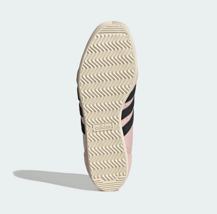 Adidas Light Pink & Black Low-Top Sneakers with Cream Sole