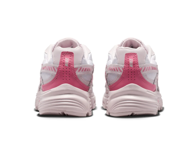 Nike Initiator White & Pale Pink Mesh Sneakers with Bright Pink Accents
