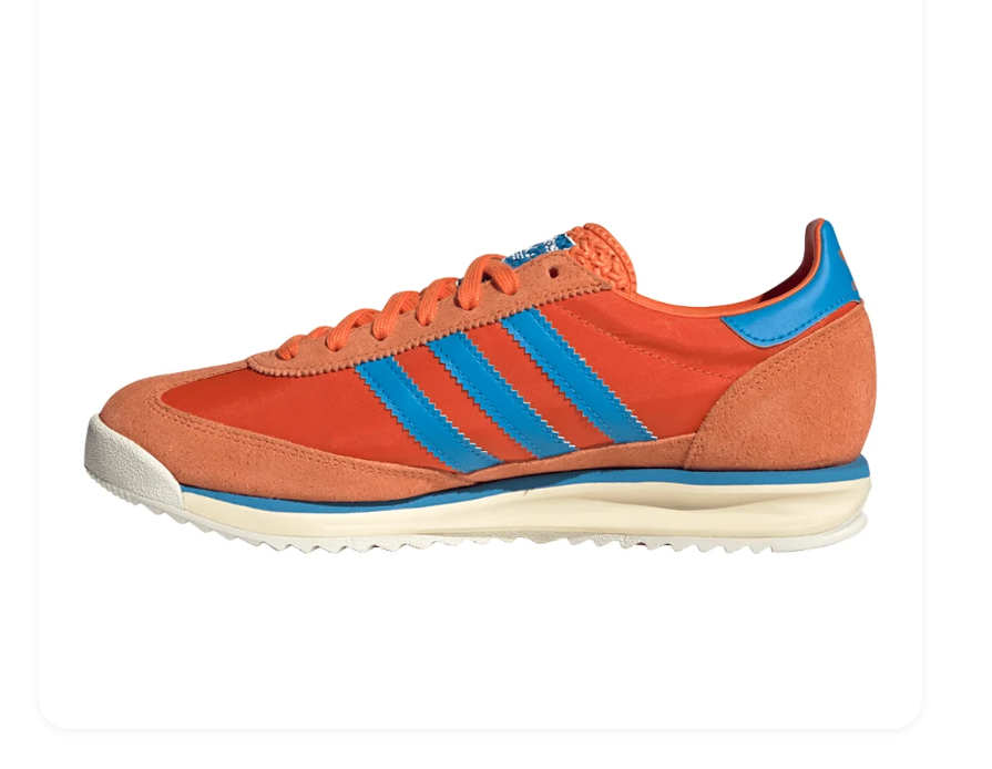 Adidas SL 72 Orange & Blue Sneakers with Cream Sole