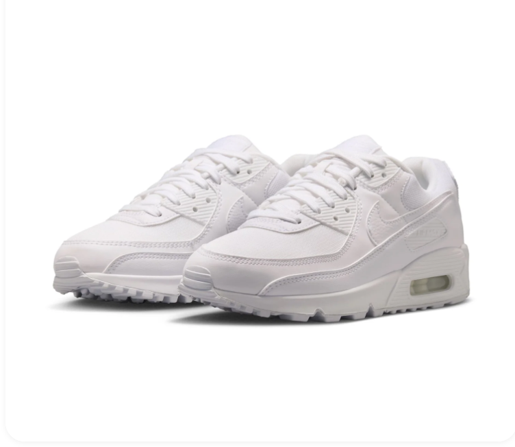 Nike Air Max 90 All-White Sneakers