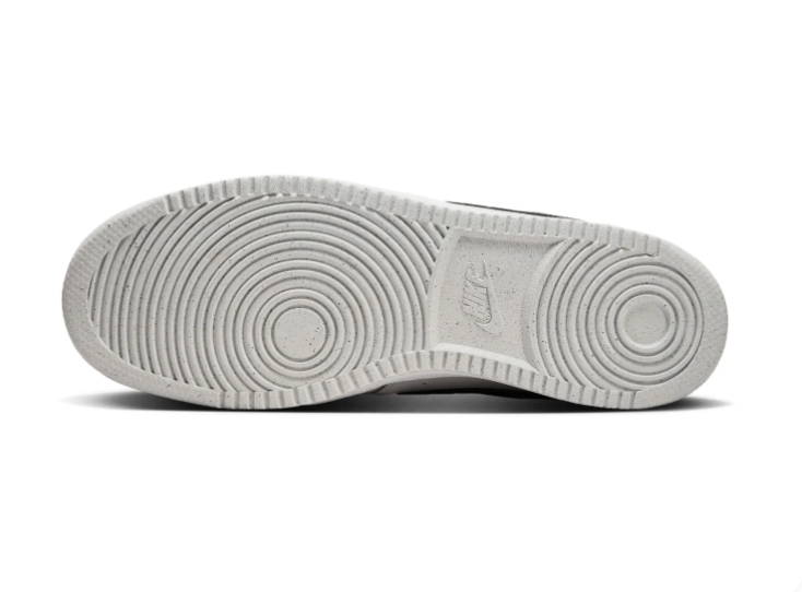 Nike Court Vision White & Light Grey Sneakers with Black Swoosh