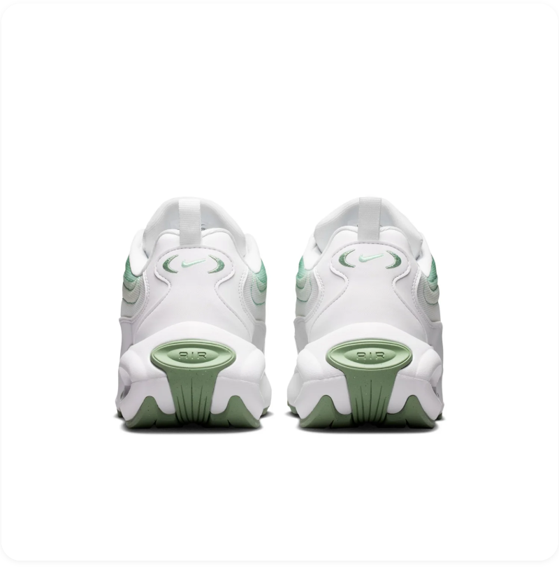 Nike Air Max White & Mint Green Chunky Sneakers