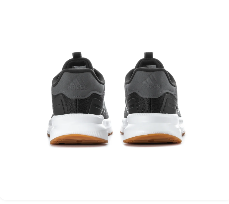 Adidas Black & Charcoal Mesh Sneakers with Gum Outsole