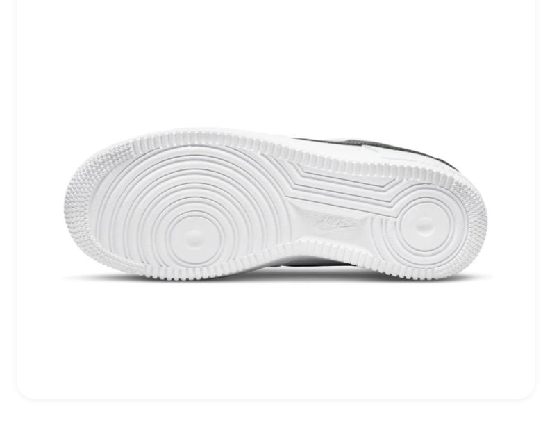 Nike Air Force 1 White & Black Low-Top Sneakers