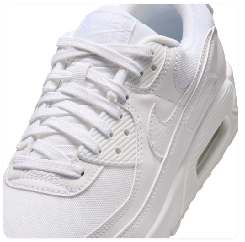Nike Air Max 90 All-White Sneakers