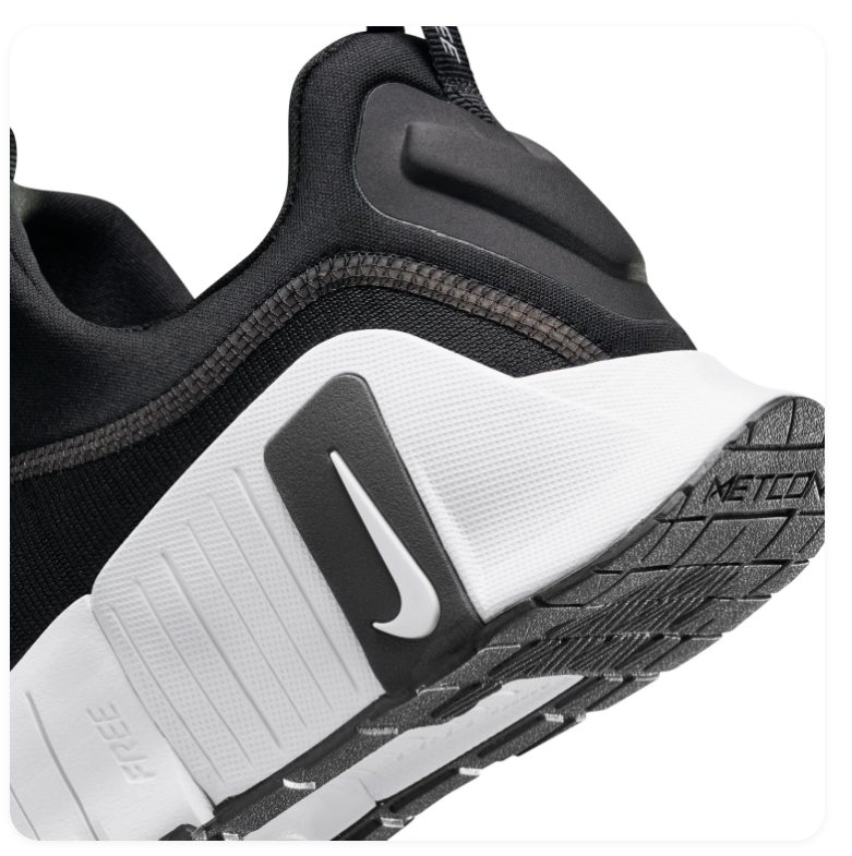 Nike Free Metcon Black & White Mesh Sneakers