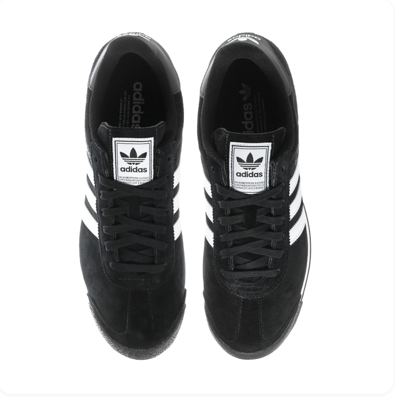 Adidas Samoa Black & White Low-Top Sneakers