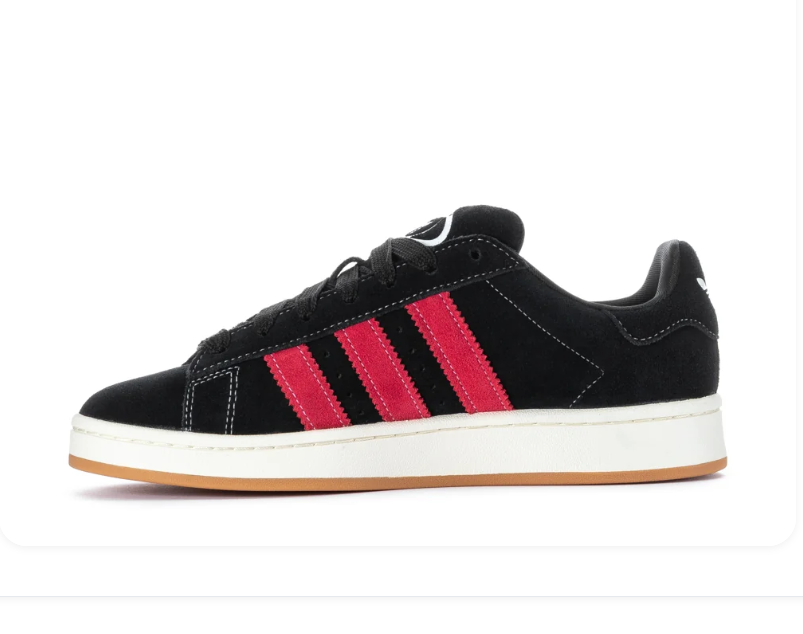 Adidas Campus Black & Pink Gum-Sole Sneakers
