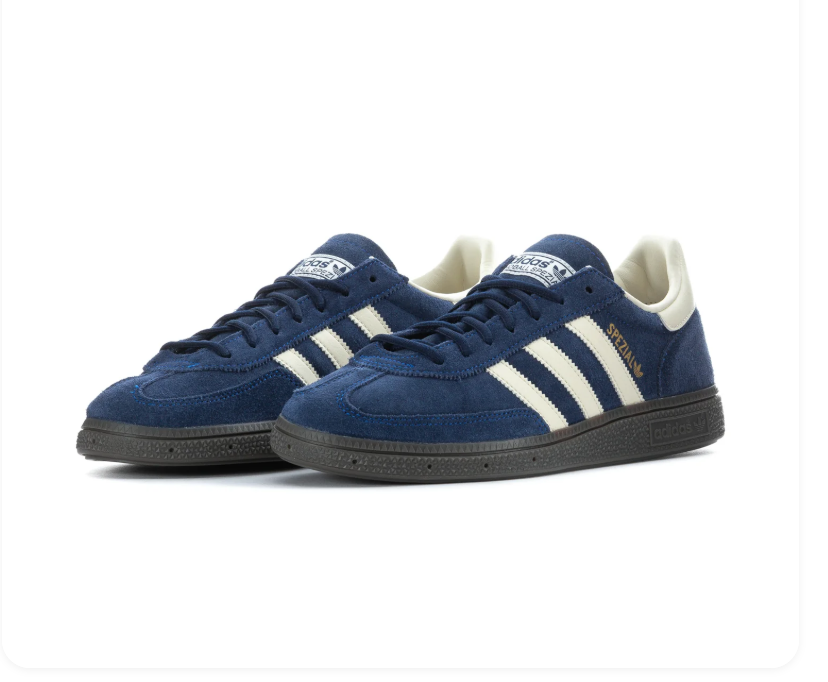 Adidas Handball Spezial Navy & Cream Sneakers with Dark Sole