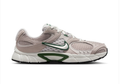 Nike Beige Mesh Sneakers with Dark Green Accents