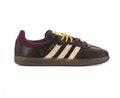 Adidas Samba Dark Brown & Cream Sneakers with Burgundy Accents