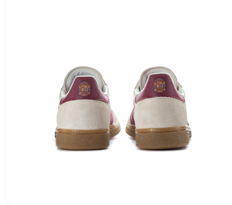 Adidas Handball Spezial Cream & Burgundy Gum-Sole Sneakers