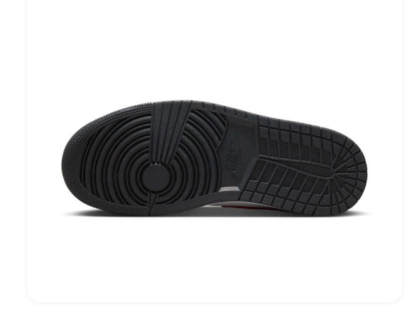 Air Jordan 1 Mid Black, White & Red Sneakers