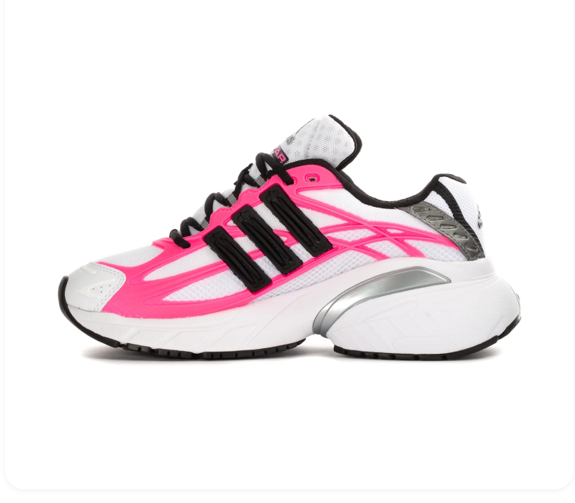 Adidas Adistar White & Hot Pink Chunky Sneakers
