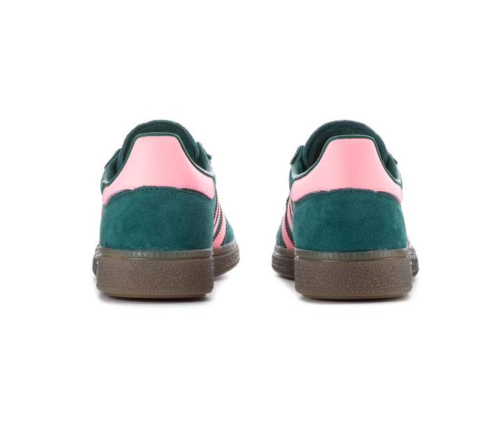 Adidas Handball Spezial Dark Green & Pink Gum-Sole Sneakers