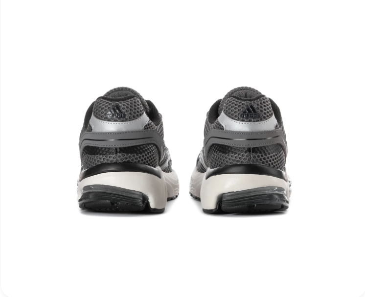 Adidas Grey & Metallic Silver Mesh Sneakers