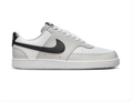 Nike Court Vision White & Light Grey Sneakers with Black Swoosh